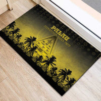 Palau Independence Day Rubber Doormat Palauan Tattoo Pattern - Polynesian Pride