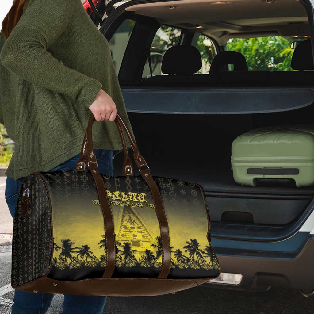Palau Independence Day Travel Bag Palauan Tattoo Pattern - Polynesian Pride
