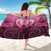 Aotearoa Breast Cancer Sarong Maori Tribal Pattern LT05 - Polynesian Pride