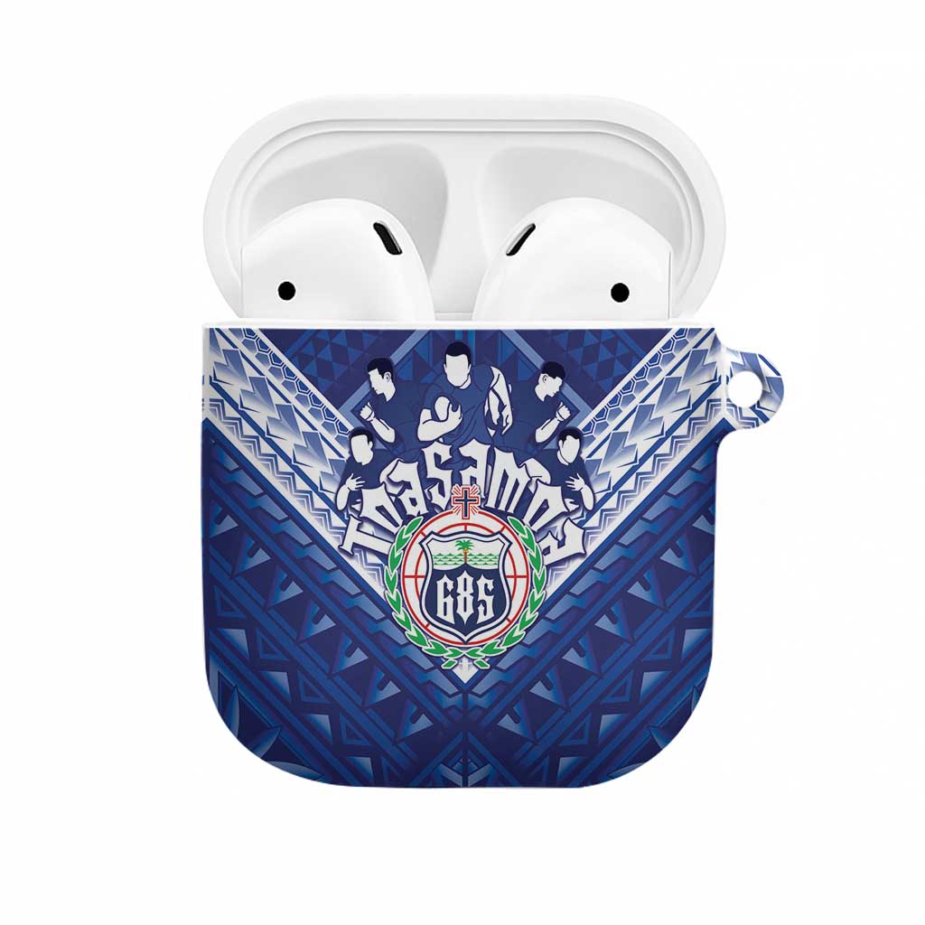 Toa Samoa Rugby AirPods Case Samoan Pride With Tribal Pattern - Polynesian Pride