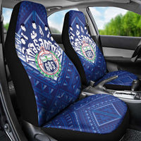 Toa Samoa Rugby Car Seat Cover Samoan Pride With Tribal Pattern - Polynesian Pride