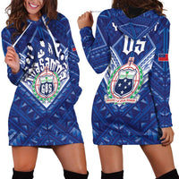 Toa Samoa Rugby Custom Hoodie Dress Samoan Pride With Tribal Pattern - Polynesian Pride