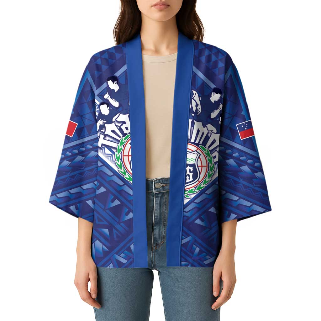Toa Samoa Rugby Custom Kimono Samoan Pride With Tribal Pattern - Polynesian Pride
