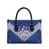 Toa Samoa Rugby Leather Bag Samoan Pride With Tribal Pattern - Polynesian Pride