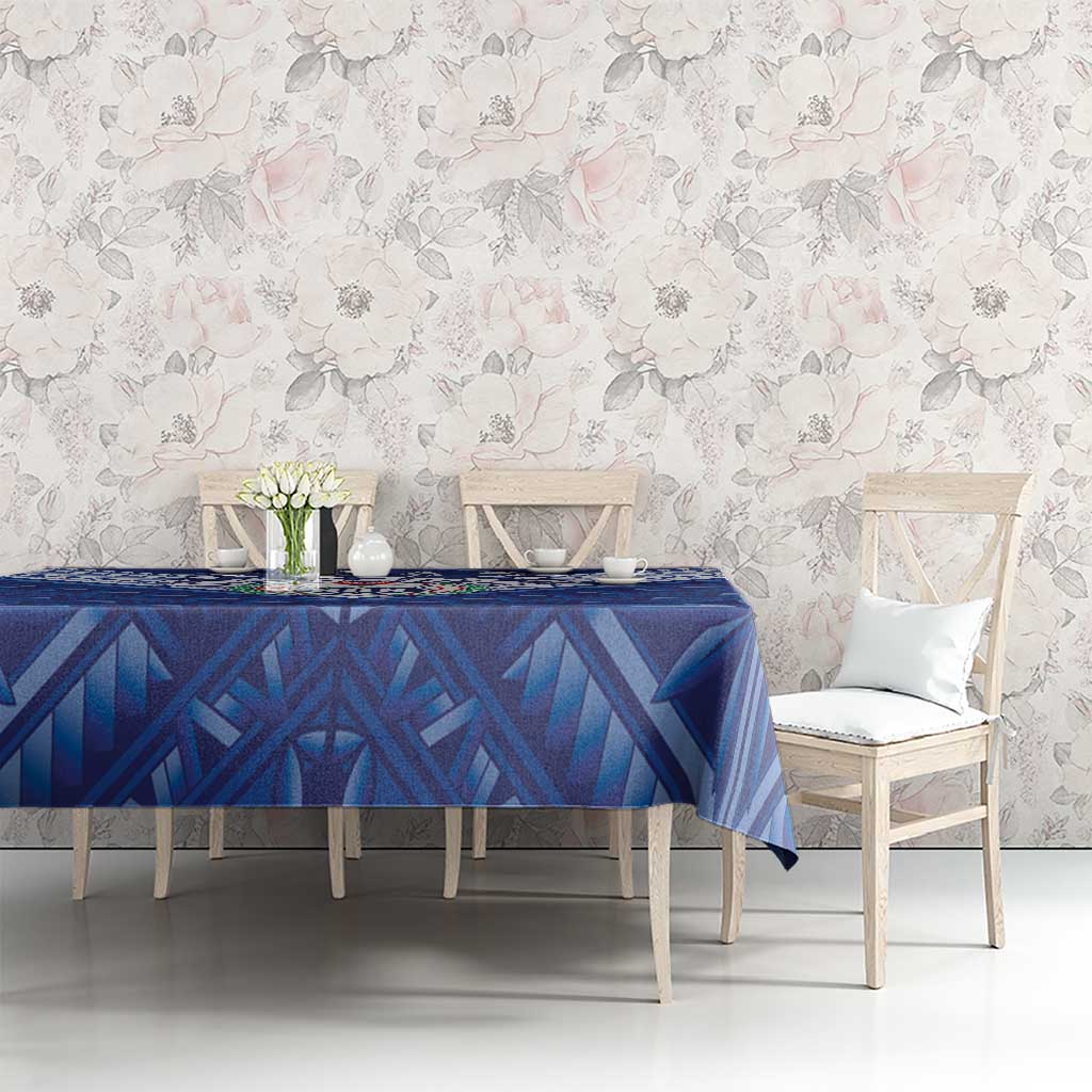 Toa Samoa Rugby Tablecloth Samoan Pride With Tribal Pattern - Polynesian Pride