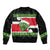 New Zealand Funny Christmas Bomber Jacket Maori Tiki