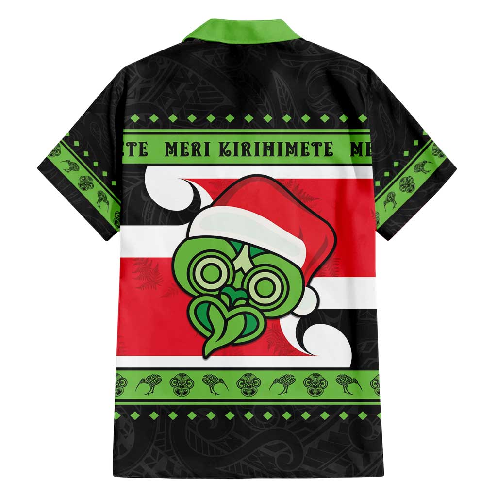 New Zealand Funny Christmas Family Matching Short Sleeve Bodycon Dress and Hawaiian Shirt Maori Tiki