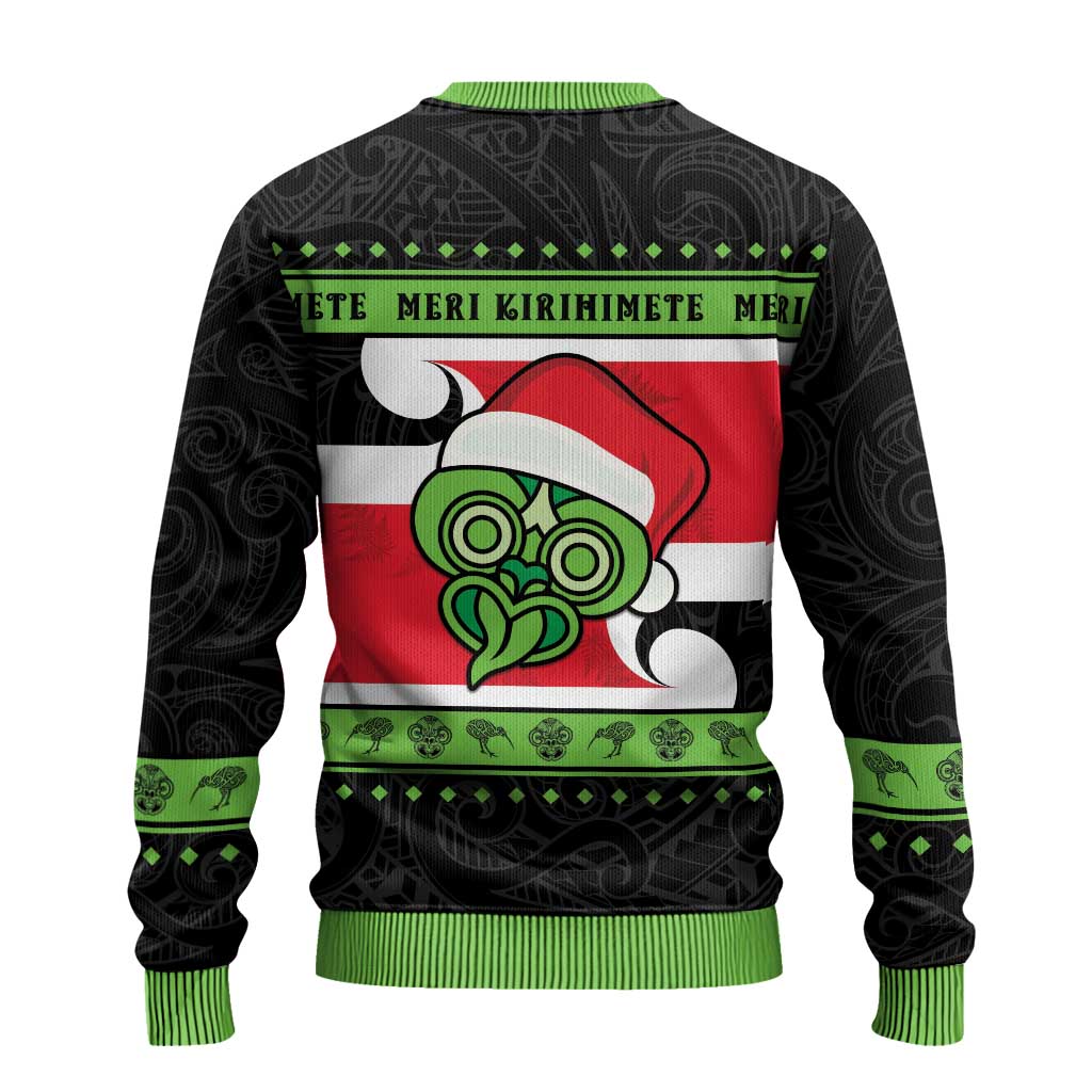 New Zealand Funny Christmas Ugly Christmas Sweater Maori Tiki