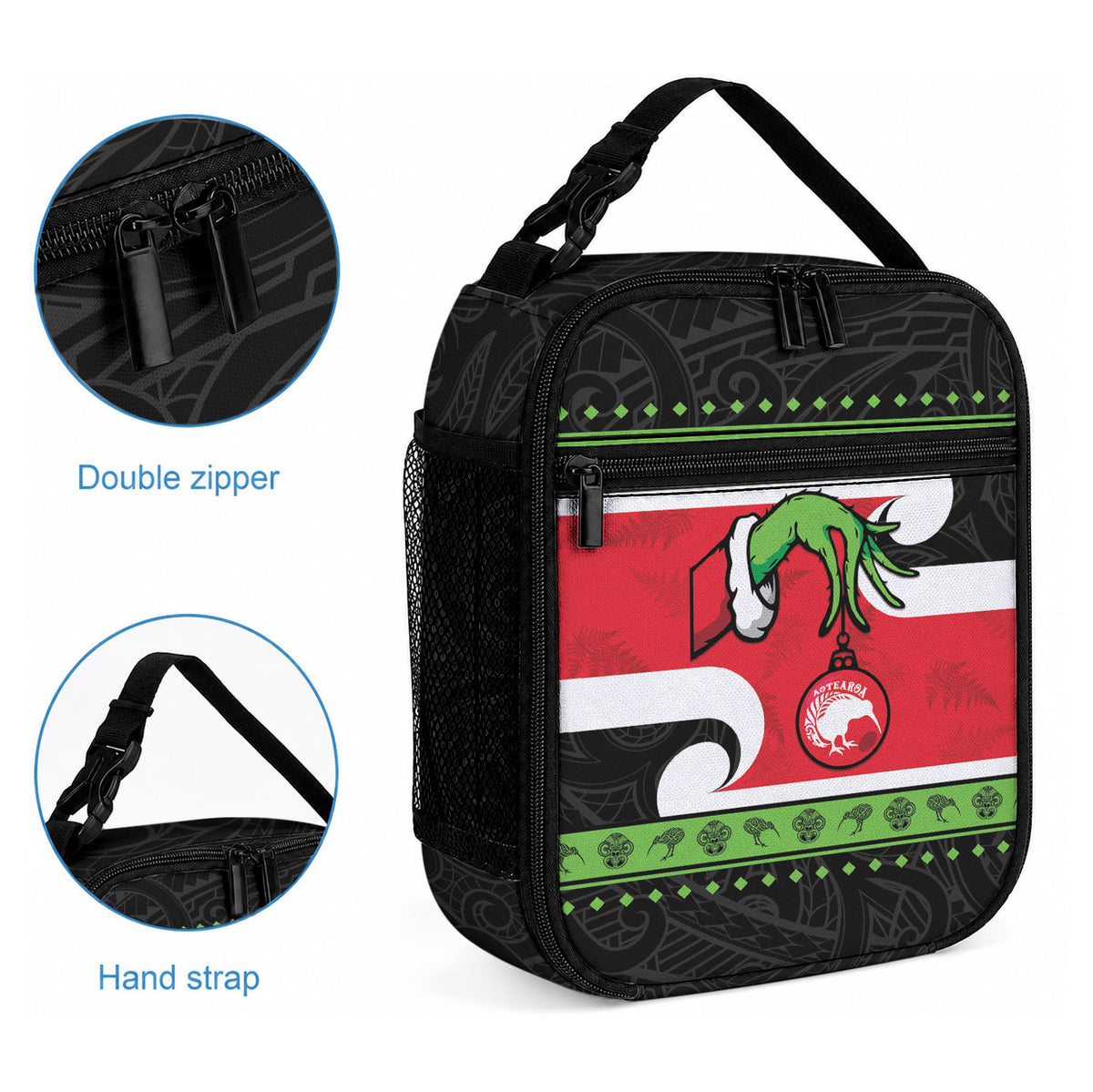 New Zealand Funny Christmas Lunch Bag Maori Tiki LT05 - Polynesian Pride