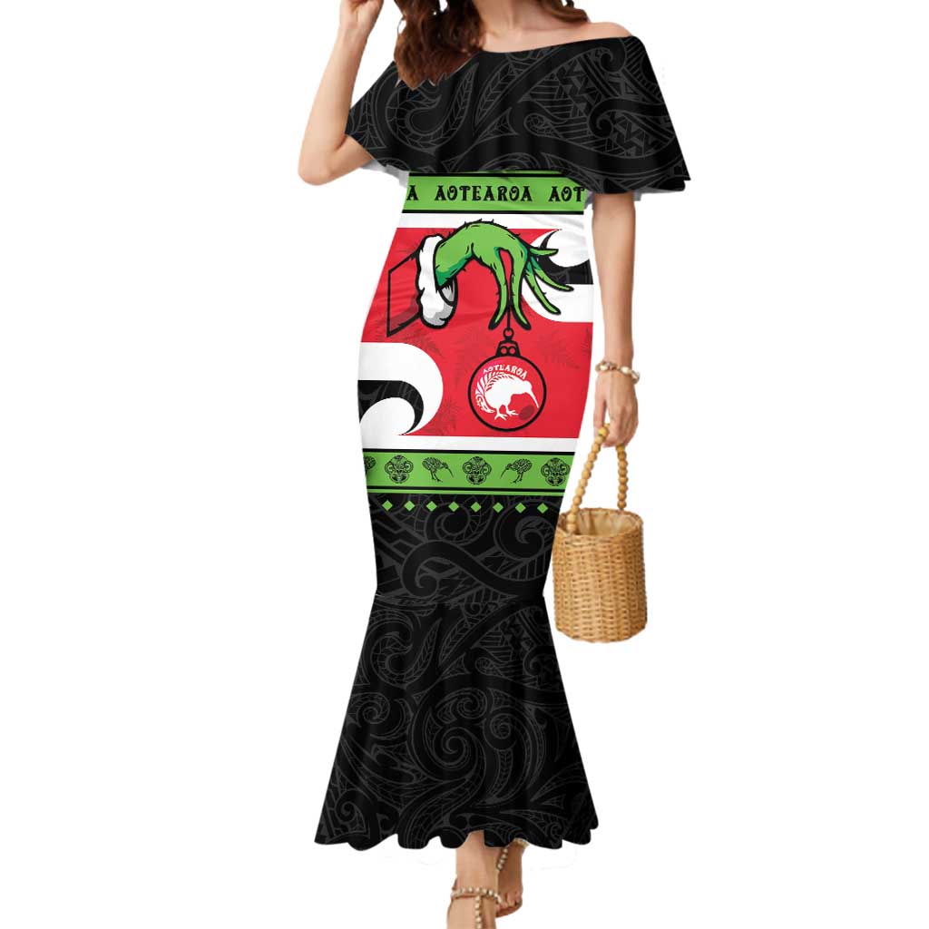 New Zealand Funny Christmas Mermaid Dress Maori Tiki