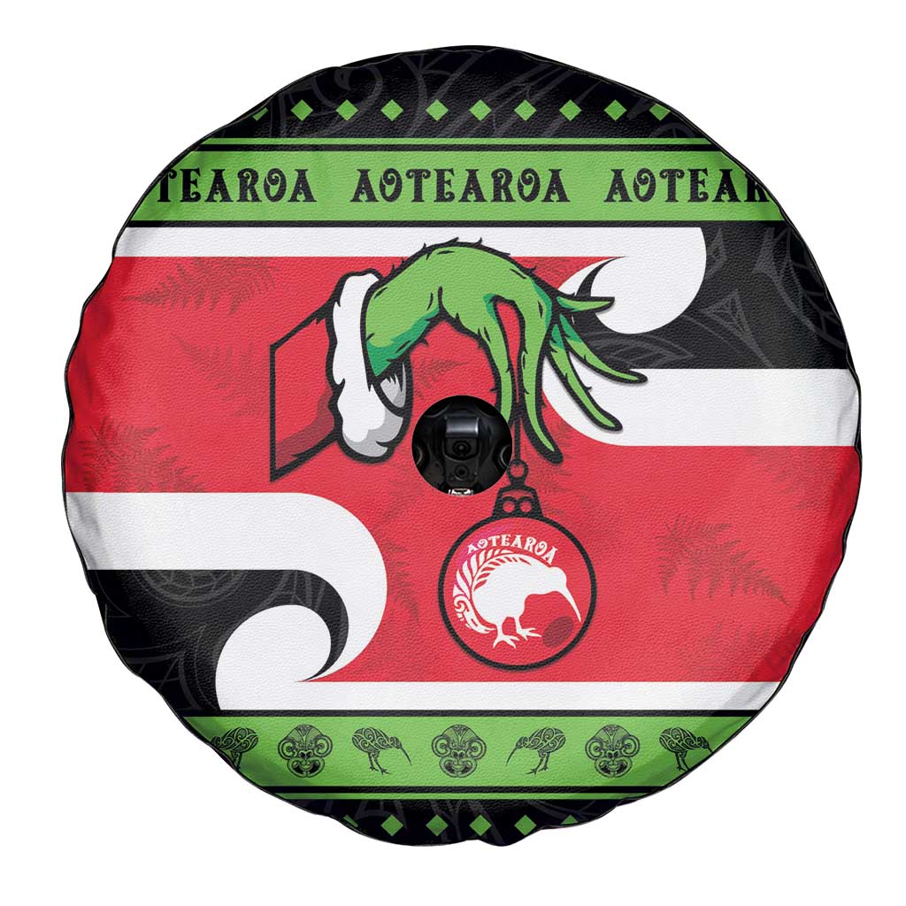 New Zealand Funny Christmas Spare Tire Cover Maori Tiki