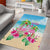 Hawaii Christmas Area Rug Deck The Palms Holiday Flamingos