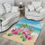 Hawaii Christmas Area Rug Deck The Palms Holiday Flamingos