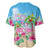 Hawaii Christmas Baseball Jersey Deck The Palms Holiday Flamingos