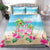 Hawaii Christmas Bedding Set Deck The Palms Holiday Flamingos