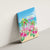 Hawaii Christmas Canvas Wall Art Deck The Palms Holiday Flamingos