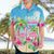 Hawaii Christmas Hawaiian Shirt Deck The Palms Holiday Flamingos