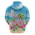 Hawaii Christmas Hoodie Deck The Palms Holiday Flamingos