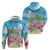 Hawaii Christmas Hoodie Deck The Palms Holiday Flamingos