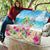 Hawaii Christmas Quilt Deck The Palms Holiday Flamingos