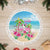 Hawaii Christmas Tree Skirt Deck The Palms Holiday Flamingos