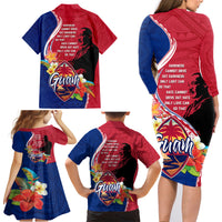 Guam Martin Luther King Jr Day Family Matching Long Sleeve Bodycon Dress and Hawaiian Shirt LT05 - Polynesian Pride