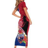 Guam Martin Luther King Jr Day Family Matching Short Sleeve Bodycon Dress and Hawaiian Shirt LT05 - Polynesian Pride