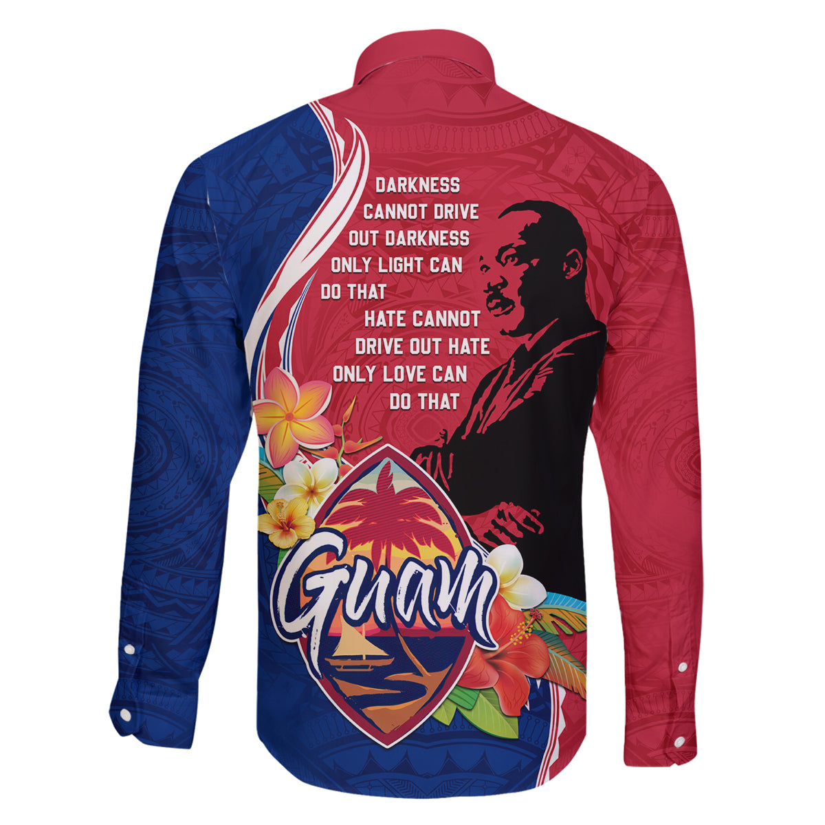 Guam Martin Luther King Jr Day Family Matching Tank Maxi Dress and Hawaiian Shirt LT05 - Polynesian Pride
