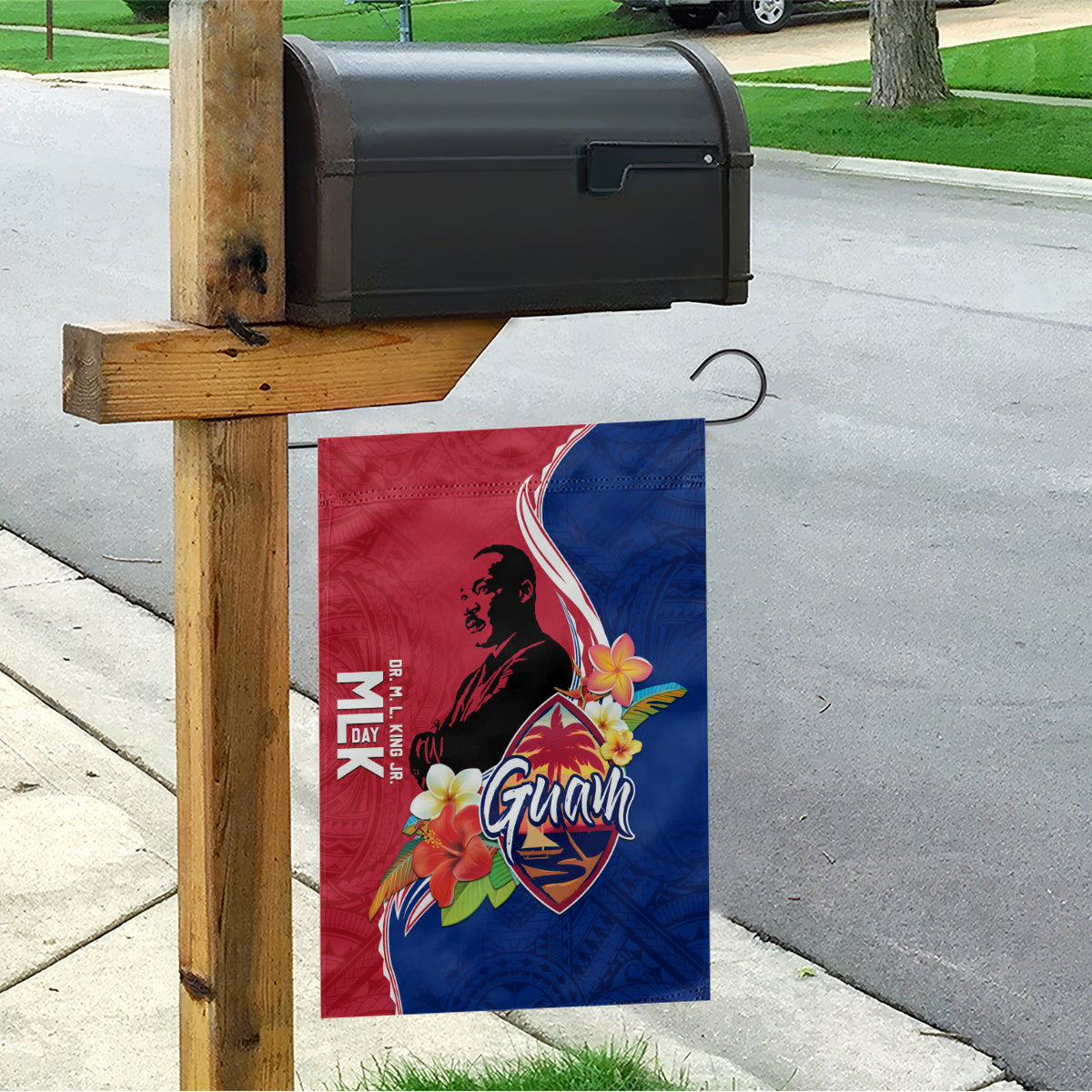 Guam Martin Luther King Jr Day Garden Flag LT05 - Polynesian Pride