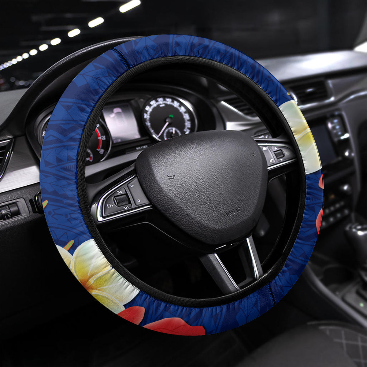 Guam Martin Luther King Jr Day Steering Wheel Cover LT05 Universal Fit Red - Polynesian Pride