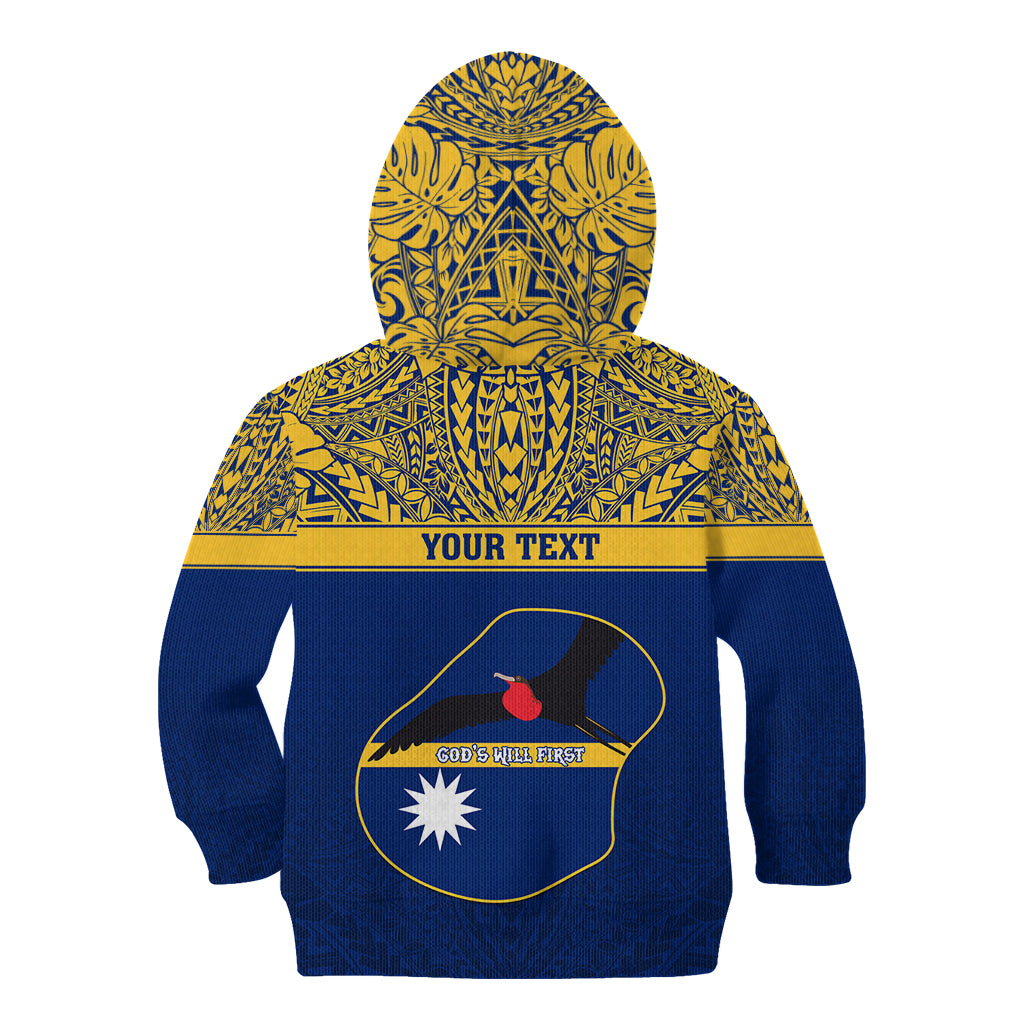 Personalised Repubrikin Naoero Independence Day Kid Hoodie Tamanu With Coat Of Arms LT05 - Polynesian Pride