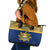 Repubrikin Naoero Independence Day Leather Tote Bag Tamanu With Coat Of Arms LT05 Yellow - Polynesian Pride