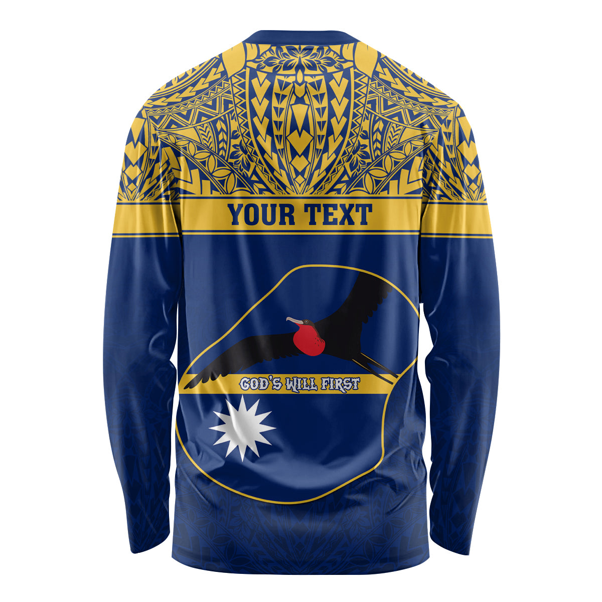 Personalised Repubrikin Naoero Independence Day Long Sleeve Shirt Tamanu With Coat Of Arms LT05 - Polynesian Pride