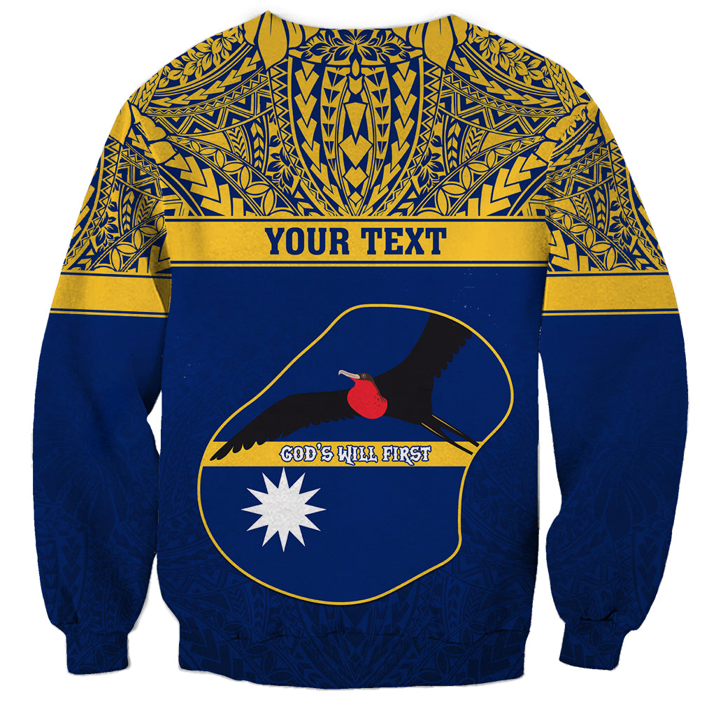 Personalised Repubrikin Naoero Independence Day Sweatshirt Tamanu With Coat Of Arms LT05 - Polynesian Pride