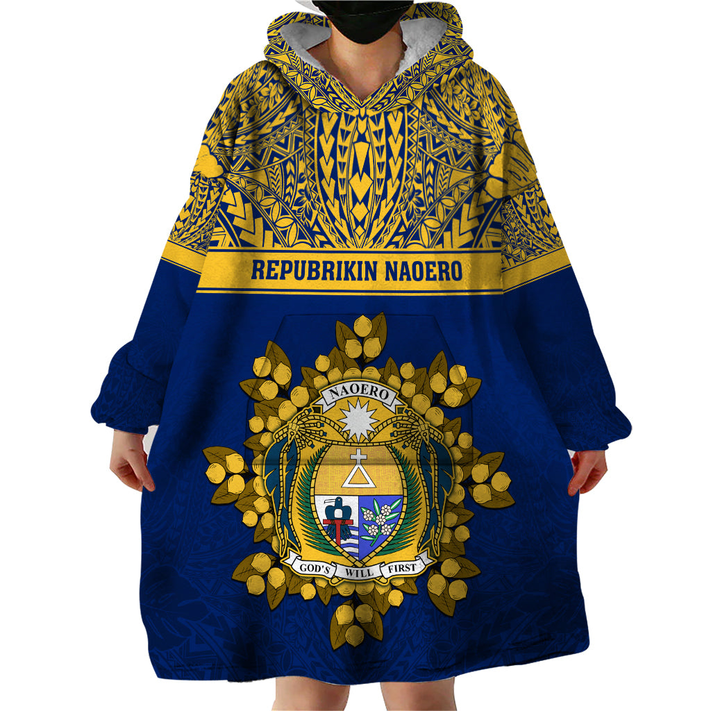Personalised Repubrikin Naoero Independence Day Wearable Blanket Hoodie Tamanu With Coat Of Arms LT05 - Polynesian Pride