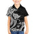 Hawaii Manta Ray Family Matching Long Sleeve Bodycon Dress and Hawaiian Shirt Polynesian Art Tattoo