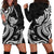 Hawaii Manta Ray Hoodie Dress Polynesian Art Tattoo