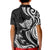 Hawaii Manta Ray Kid Polo Shirt Polynesian Art Tattoo