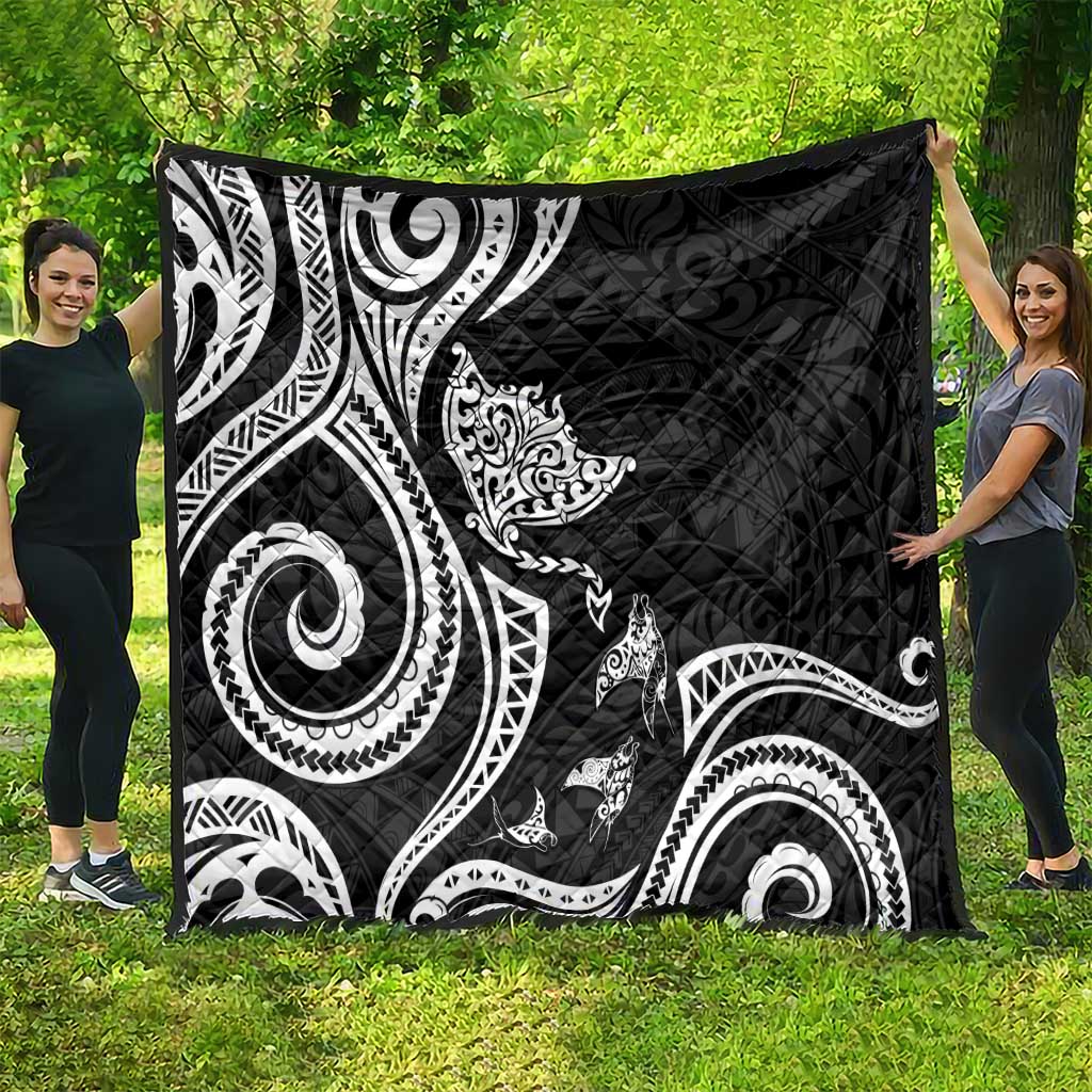 Hawaii Manta Ray Quilt Polynesian Art Tattoo