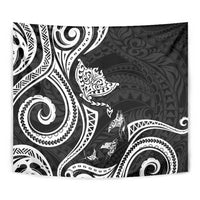 Hawaii Manta Ray Tapestry Polynesian Art Tattoo