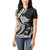 Hawaii Manta Ray Women Polo Shirt Polynesian Art Tattoo