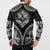 Hawaiian Hawk Button Sweatshirt Polynesian Pattern Style