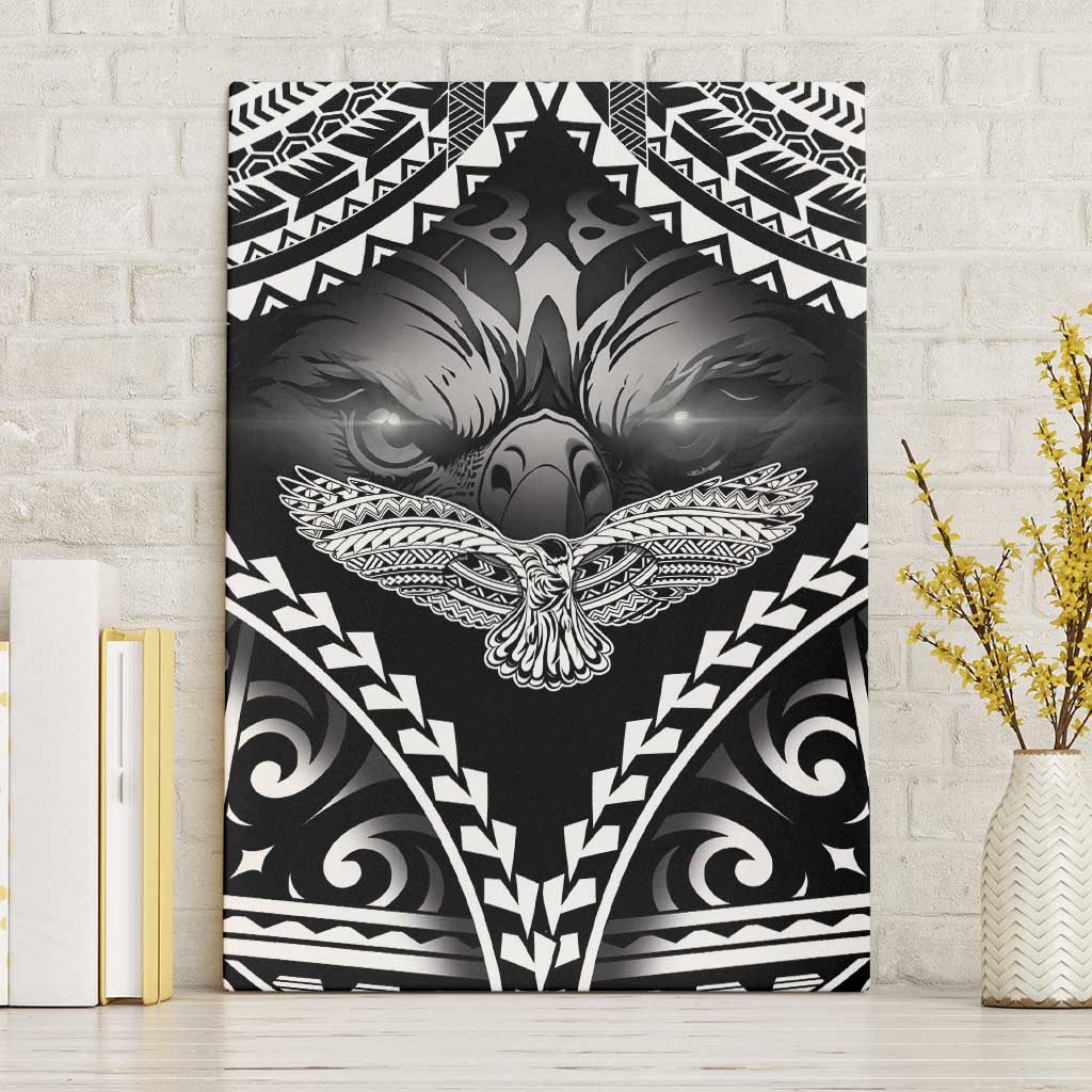 Hawaiian Hawk Canvas Wall Art Polynesian Pattern Style