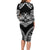 Hawaiian Hawk Family Matching Long Sleeve Bodycon Dress and Hawaiian Shirt Polynesian Pattern Style