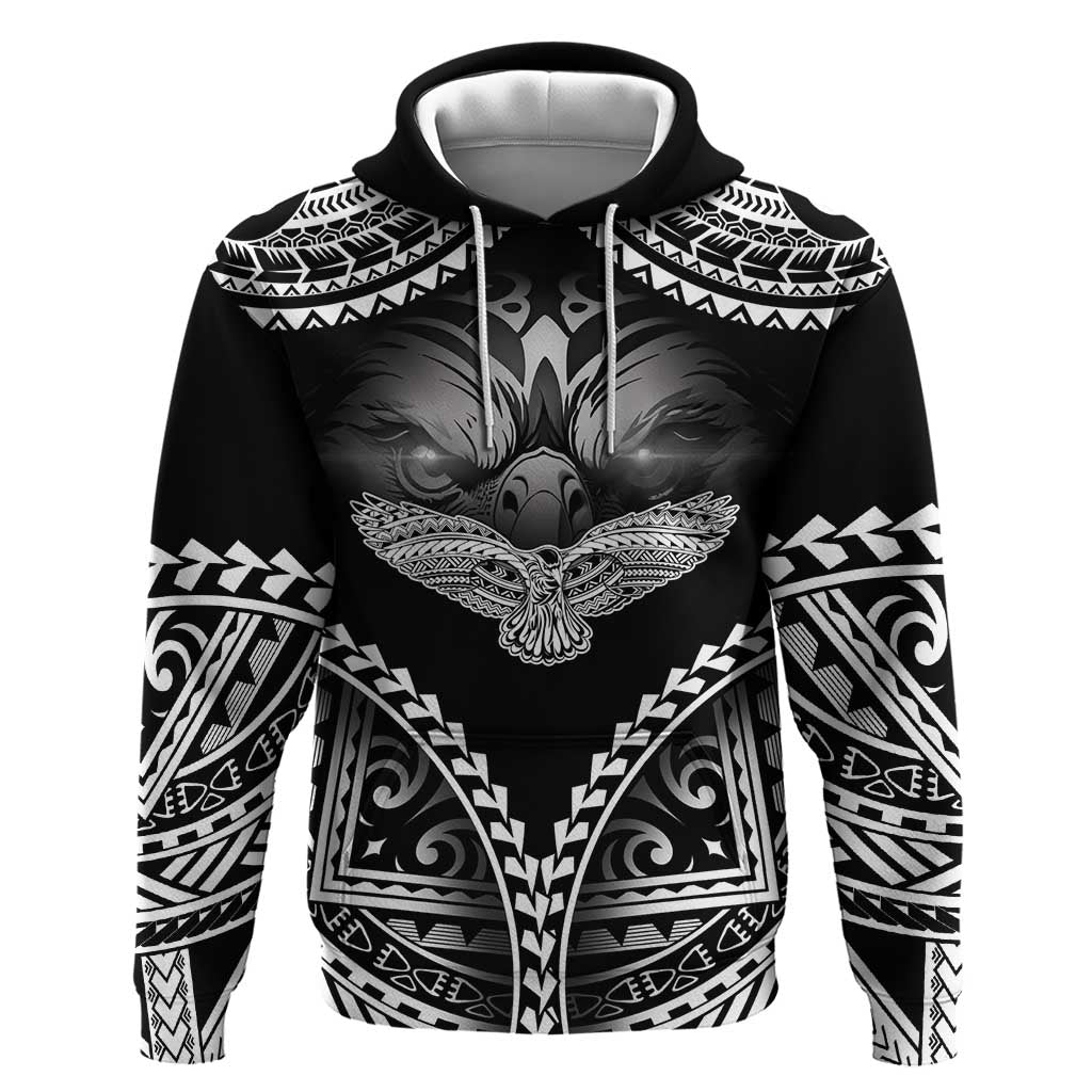 Hawaiian Hawk Hoodie Polynesian Pattern Style