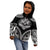 Hawaiian Hawk Kid Hoodie Polynesian Pattern Style