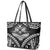 Hawaiian Hawk Leather Tote Bag Polynesian Pattern Style