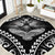 Hawaiian Hawk Round Carpet Polynesian Pattern Style