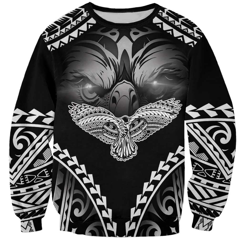 Hawaiian Hawk Sweatshirt Polynesian Pattern Style