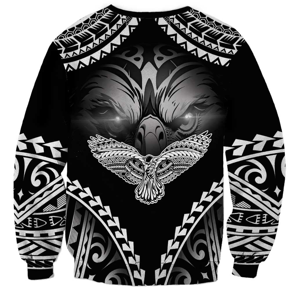 Hawaiian Hawk Sweatshirt Polynesian Pattern Style